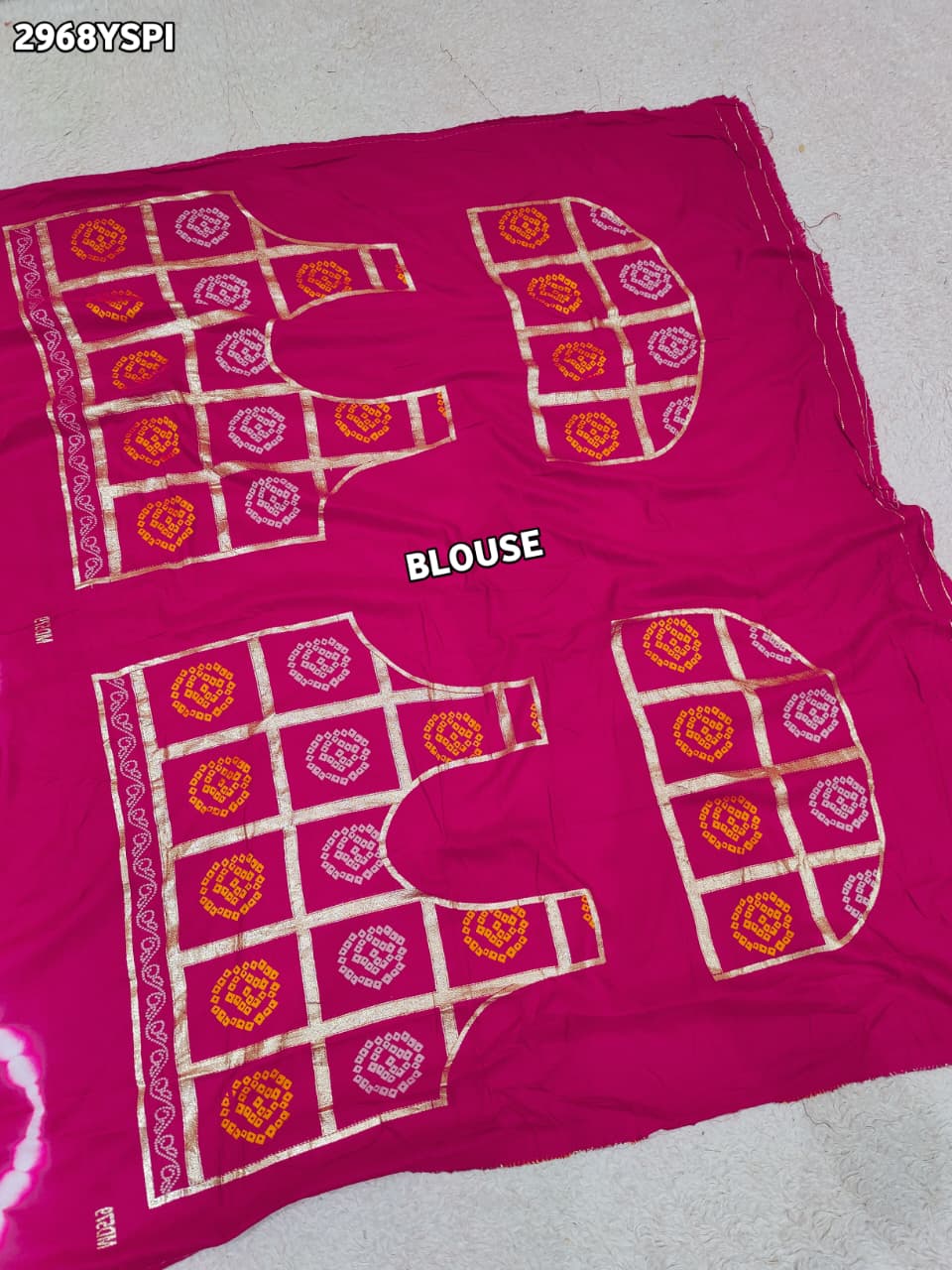 By Bandhani Saree With Festive Wear