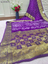 By Bandhani Saree With Zari Weaving Border