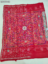 By New Ojariya Bandhej Pila Chunri with Zardozi Work Traditional Wear
