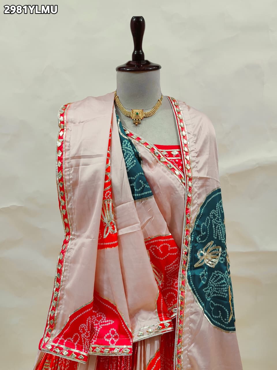 By Bandhani LehengaWith Festive Wear
