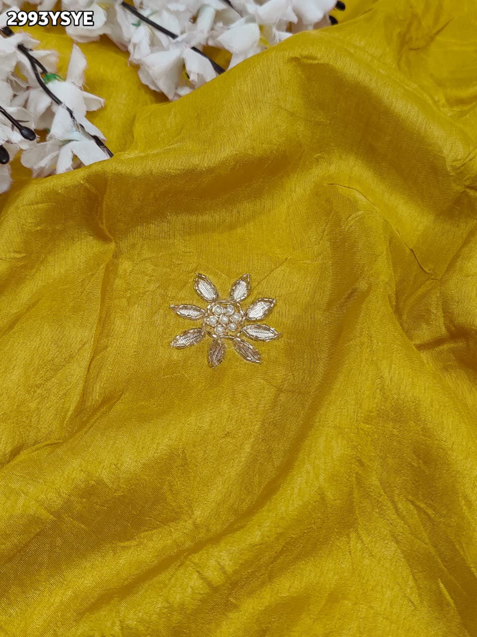 KcPc New Pure Russian Silk Saree with Kasab Sequence Aari Handwork Perfect for Festive WearAMT