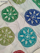 By Bandhani Saree With Gota Patti Border