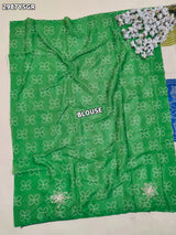 By Bandhani Saree With Gota Patti Border