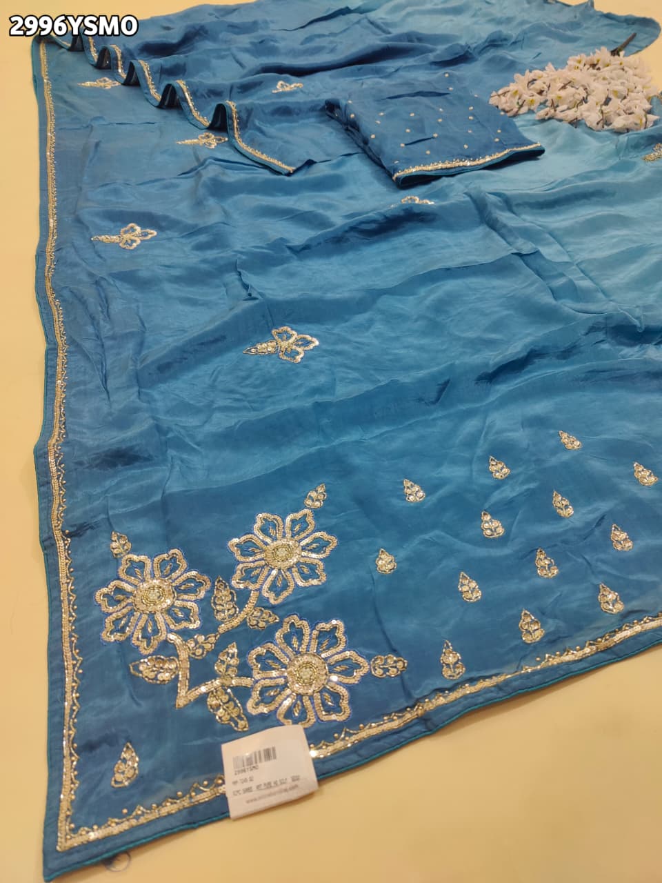 By Designer Saree with Sequence Work