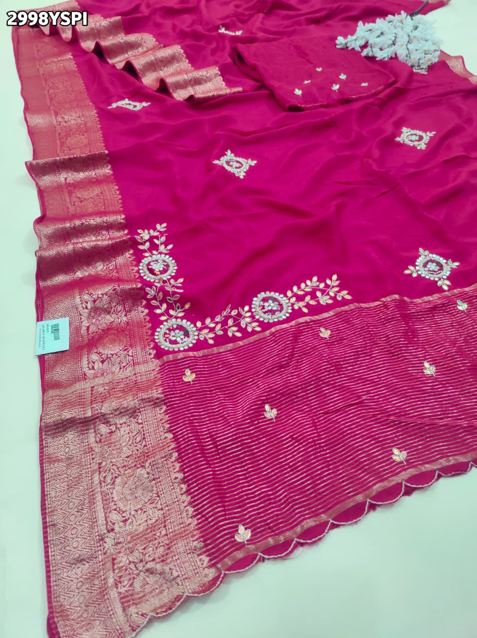 By Traditional Saree With Festive Wear
