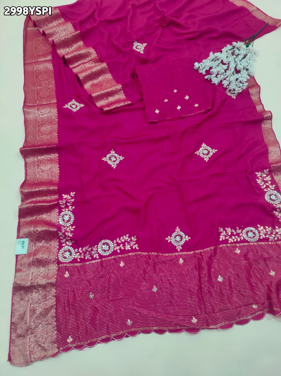 By Traditional Saree With Festive Wear