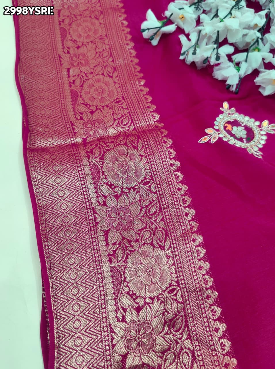 By Traditional Saree With Festive Wear