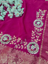 By Traditional Saree With Festive Wear