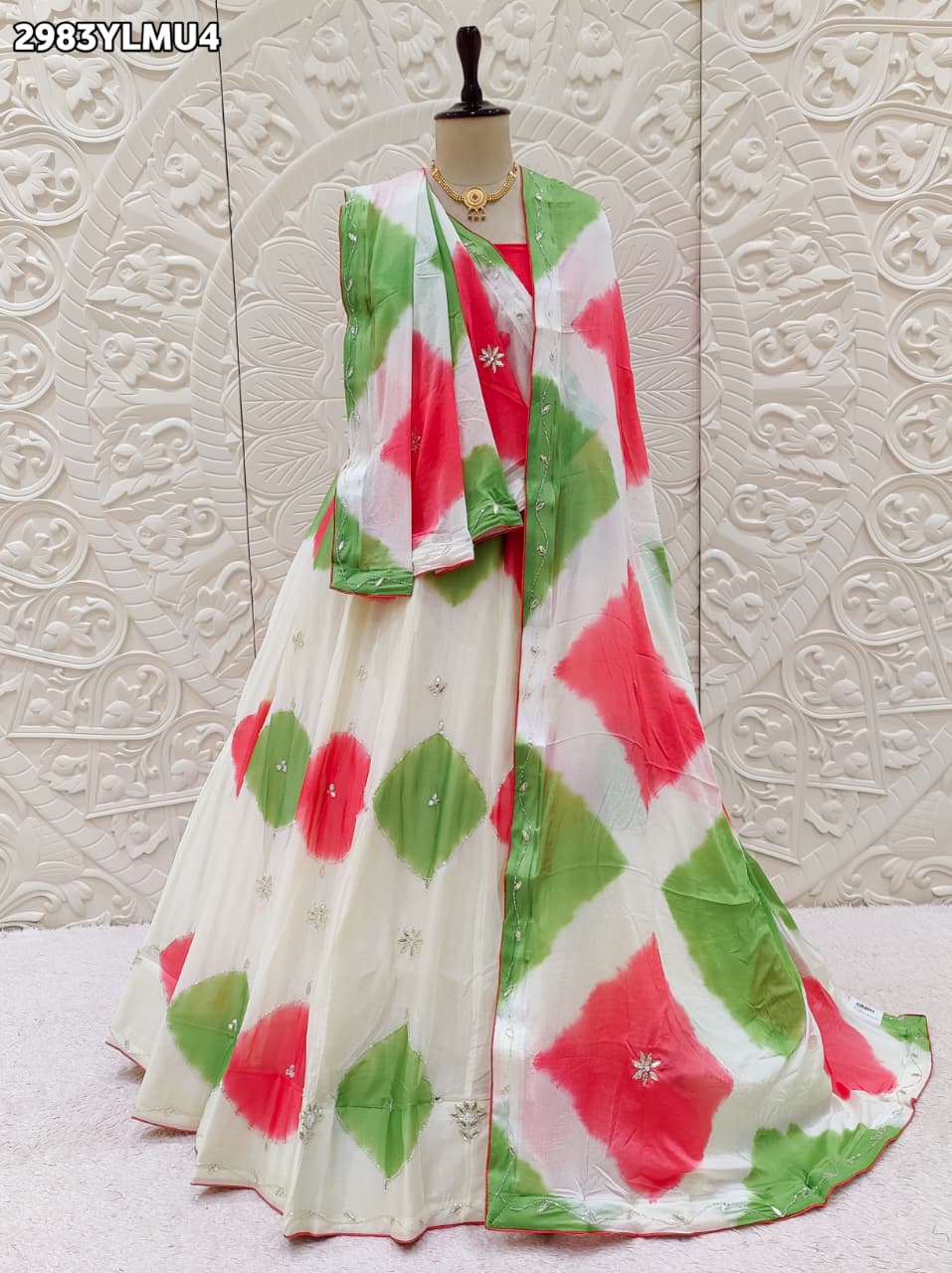 By Shibori Lehenga With Festive Wear