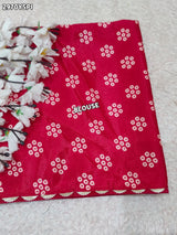 By Leheriya Saree With Exquisite Gotapatti Work