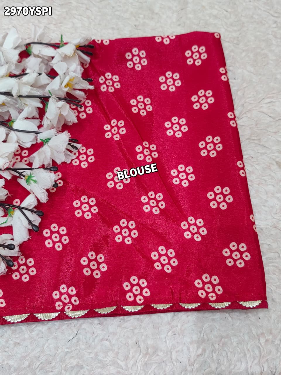 By Leheriya Saree With Exquisite Gotapatti Work