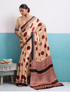 By Printed Saree With Casual Wear