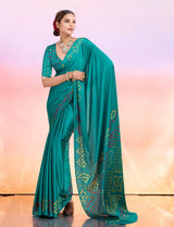 By Bandhani Saree With Festive wear
