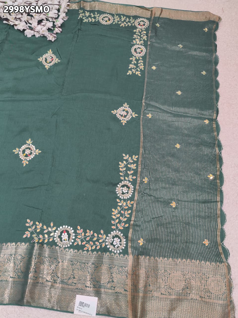 By Traditional Saree With Festive Wear
