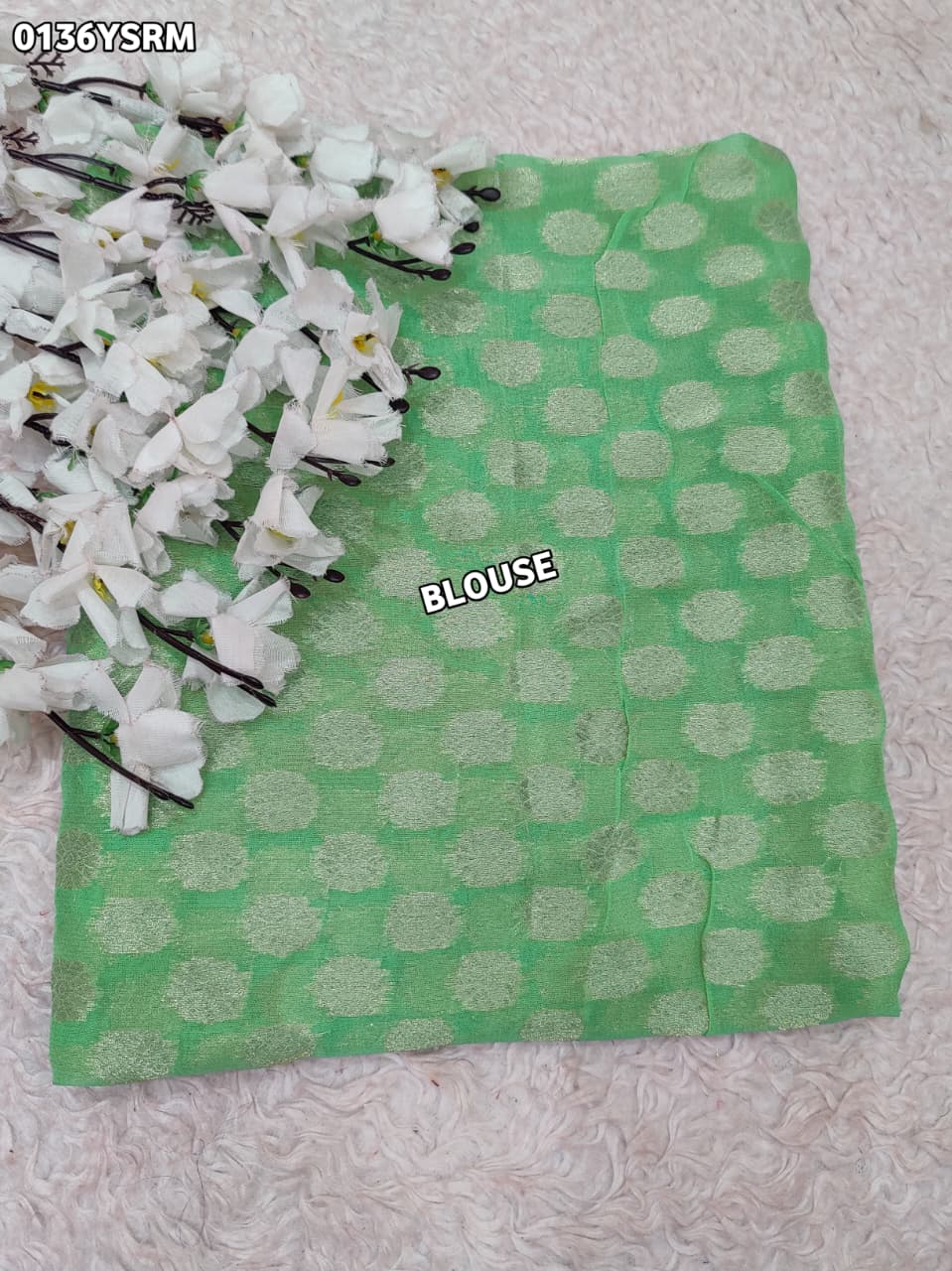 By Zari border Saree With Festive Wear