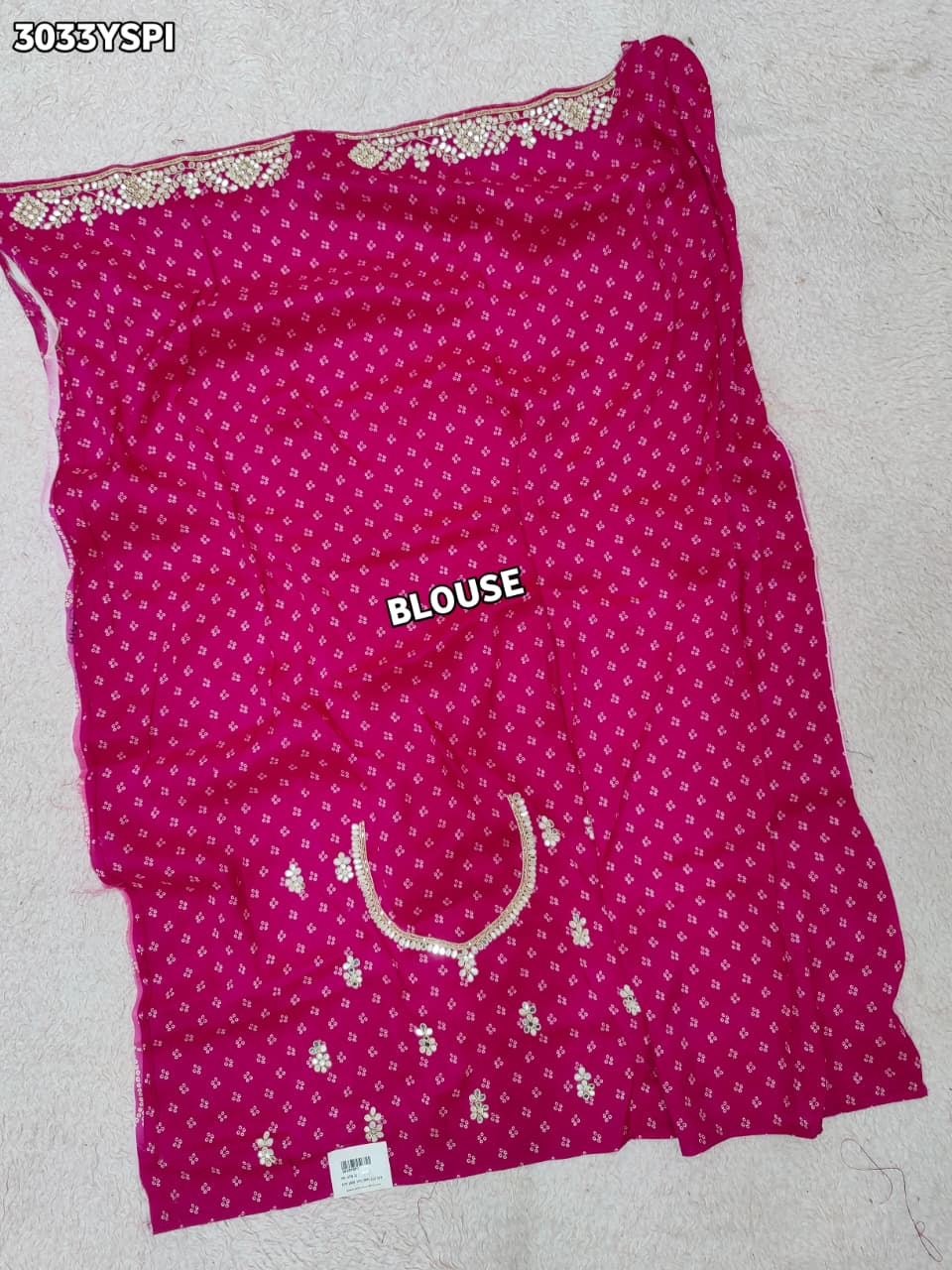 Buy New Designer Printed Saree With Zardosi Detailing KcPc