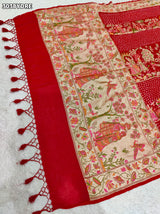 By Kalamkari Dupatta With Traditional Wear