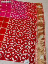 By Bollywood Style Wih Gotapatti Work Saree
