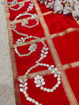 By Bollywood Style Wih Gotapatti Work Saree