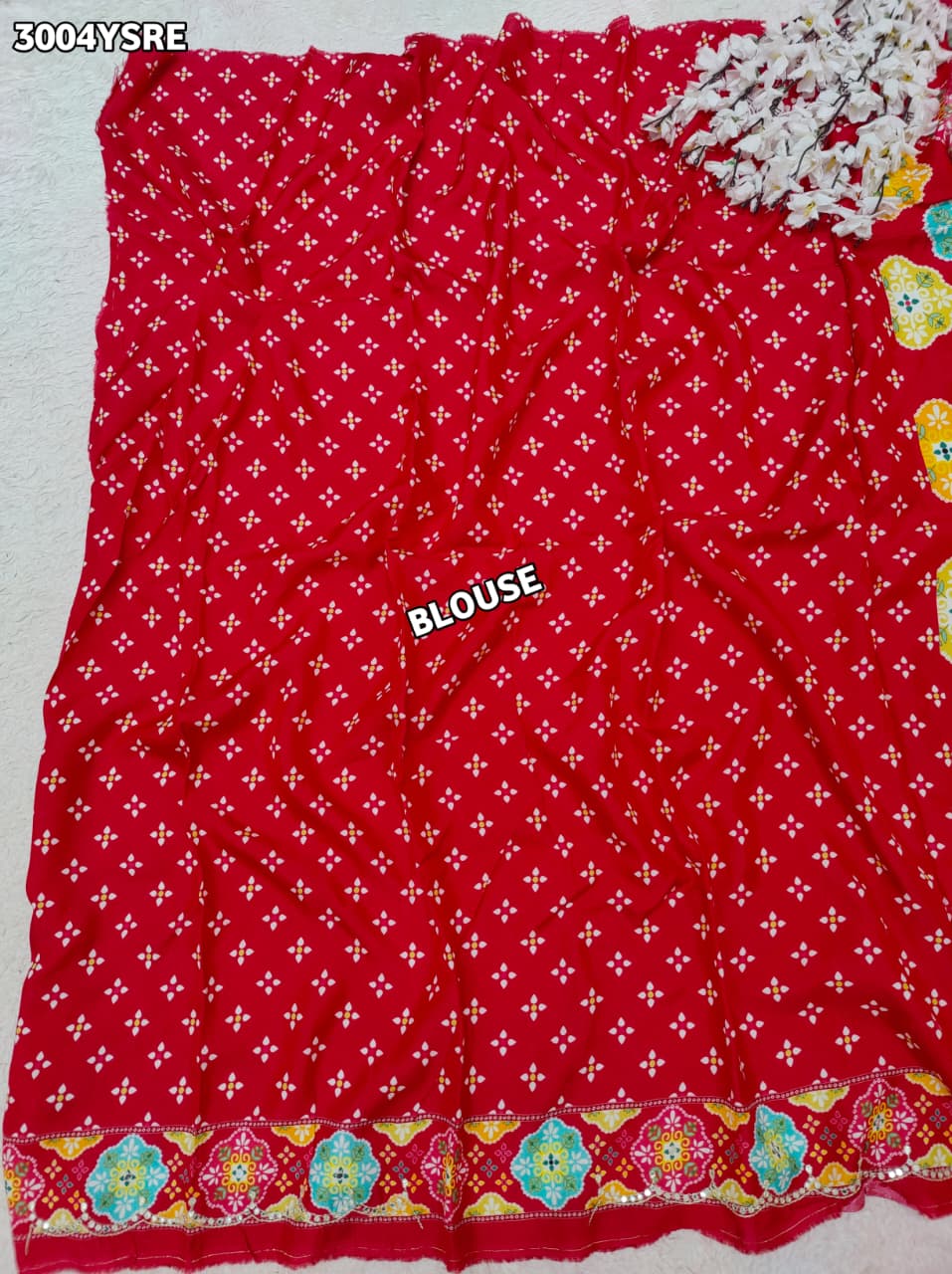 Buy Printed Saree With Festive Wear KcPc