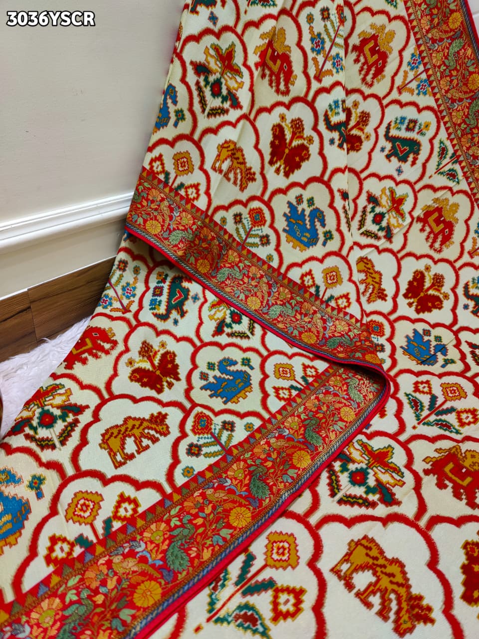 By Festive Saree With Meenakari Zari Work