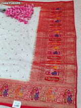 By NewLuxury Kalamkari Saree With Exquisite Cutdana Mirror Work