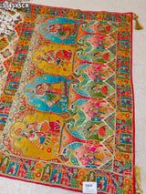 By New Graceful Kalamkari Saree With Cutdana Detailing