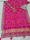 KcPc New Traditional Bandhani Style Gaji Silk Saree with Gota Patti EmbellishmentAMT