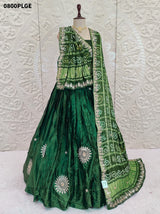 KcPc New Pure Gajji Silk With Gorgeous Gotapatti Handwork LehengaBTU