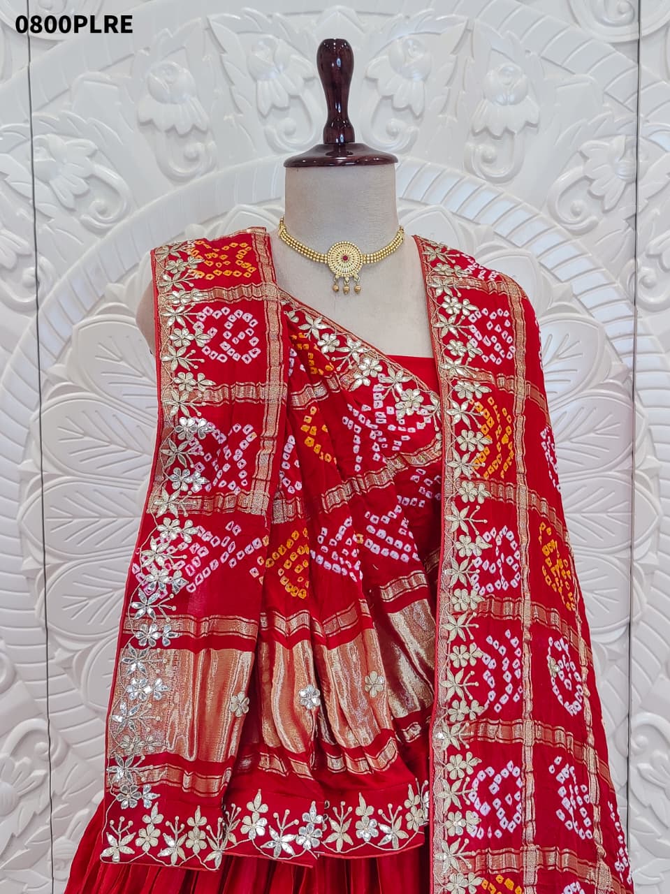 KcPc Pure Gajji Silk Lehenga & Dupptta With Gorgeous Gotapatti WorkBTU