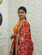 KcPc New Traditional Bandhani Gaji Silk Odhna Zardozi HighlightsMNL