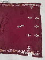 By New Traditional Gaji Silk Gharchola Bandhani Lehenga Exquisite Gotapatti Work
