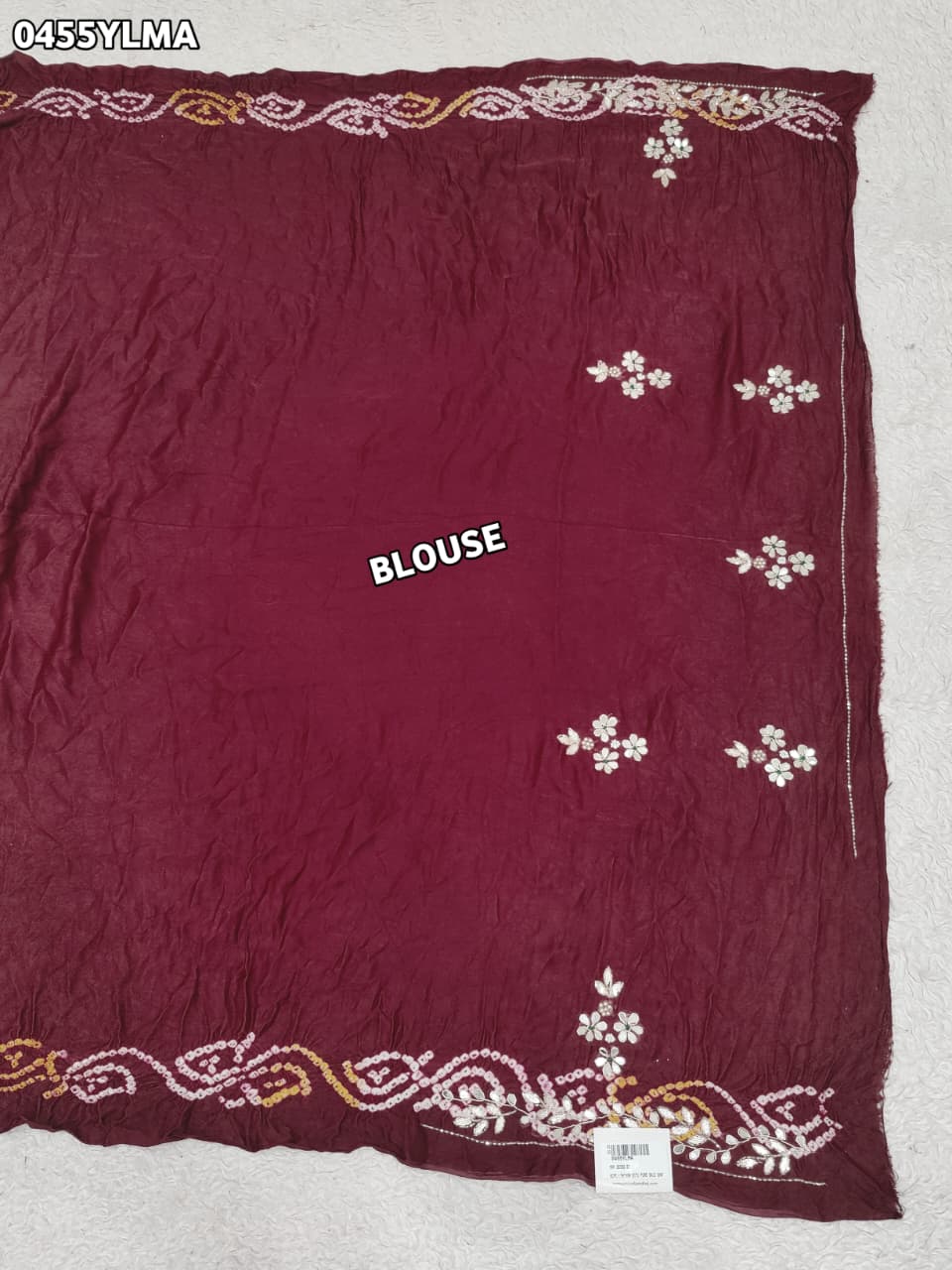 By New Traditional Gaji Silk Gharchola Bandhani Lehenga Exquisite Gotapatti Work