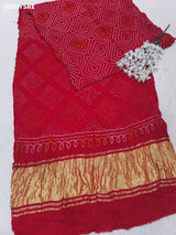 Pure Gaji Silk Traditional Bandhani Saree