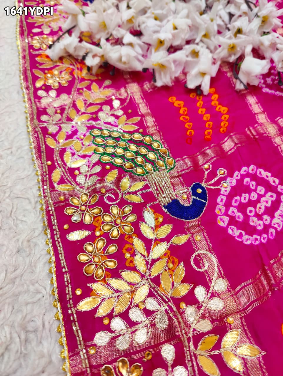 By New Luxury Gaji Silk Gota Patti Gharchola Dupatta Traditional Wear
