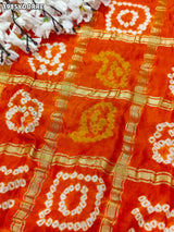 KcPc New Beautiful Arrival Pure Gaji Silk Marwadi Peacock Style Chunri PilaMNL