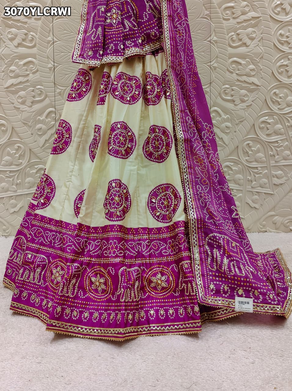 By New Bandhani Style Lehenga with Gotapatti Work Festive Wear Collection