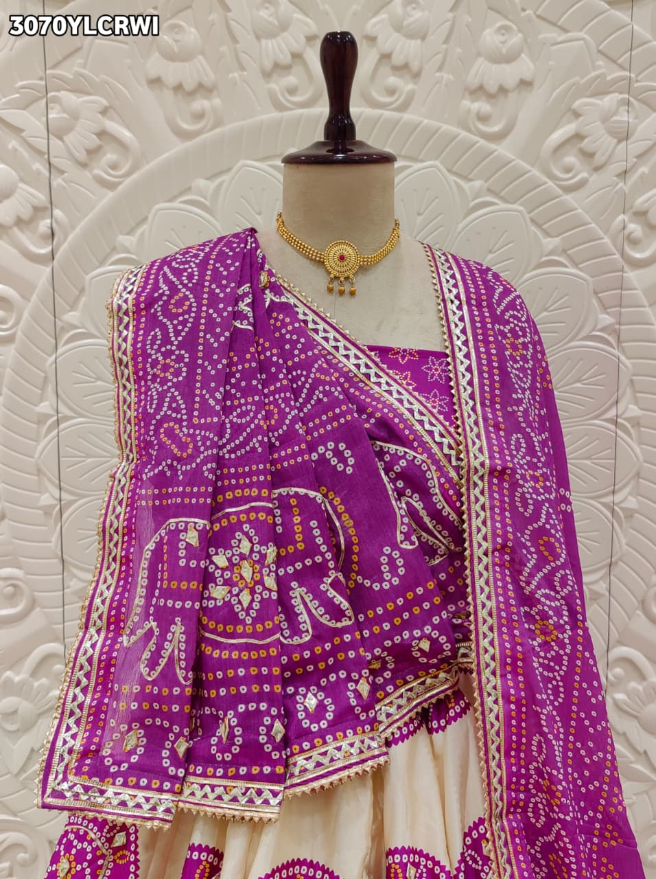 By New Bandhani Style Lehenga with Gotapatti Work Festive Wear Collection