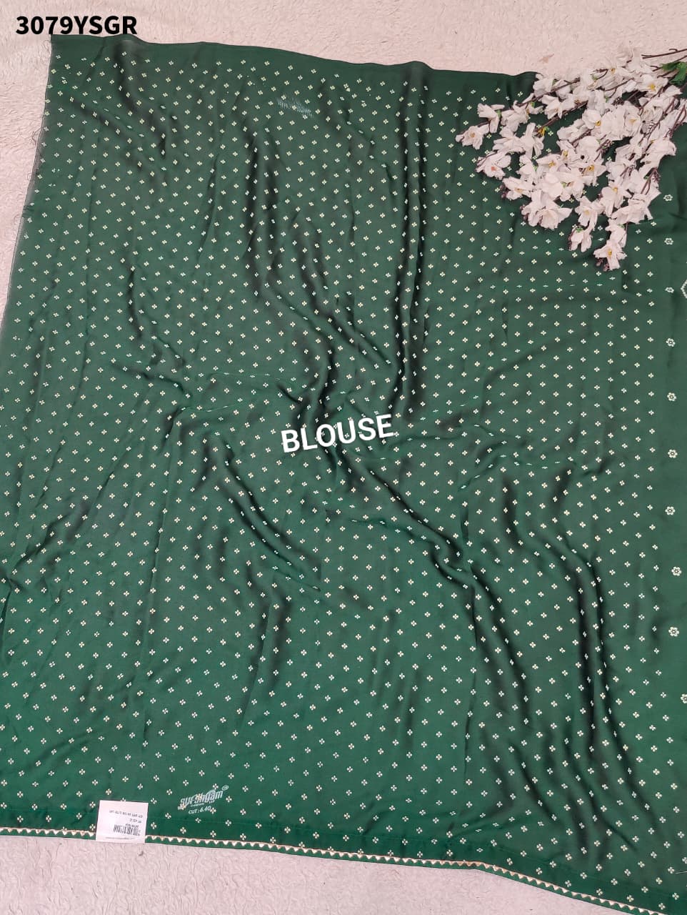 By Bandhani Saree with Elegant Gotapatti Work
