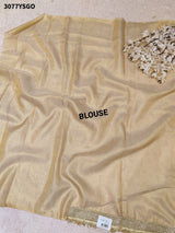 By Designer Saree With Zardosi Work
