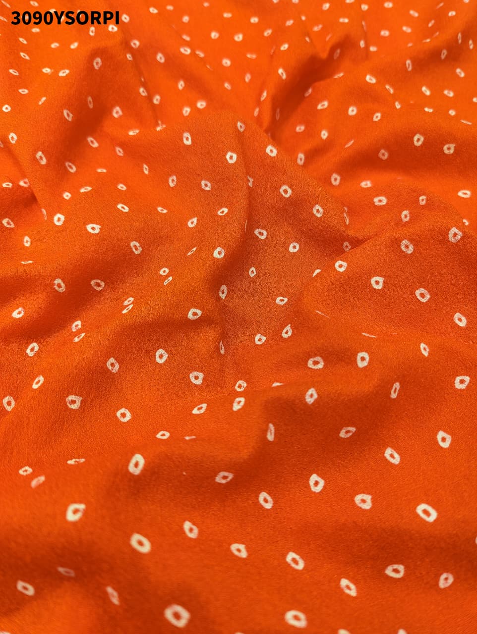 By New Premium Bandhani Style Saree With Gota Detailing