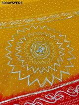 KcPc New Festive Wear Bandhani Saree in Nylon Viscose Silk GAN