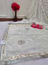 KcPc New Designer Style Cosmos Tissue Saree with Beautiful Gotapatti Detailing AMT