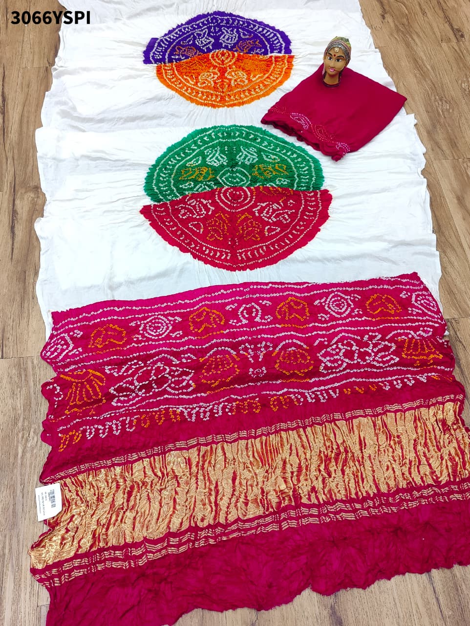By New Traditional Elegance Bandhani Style Sarees KCPC