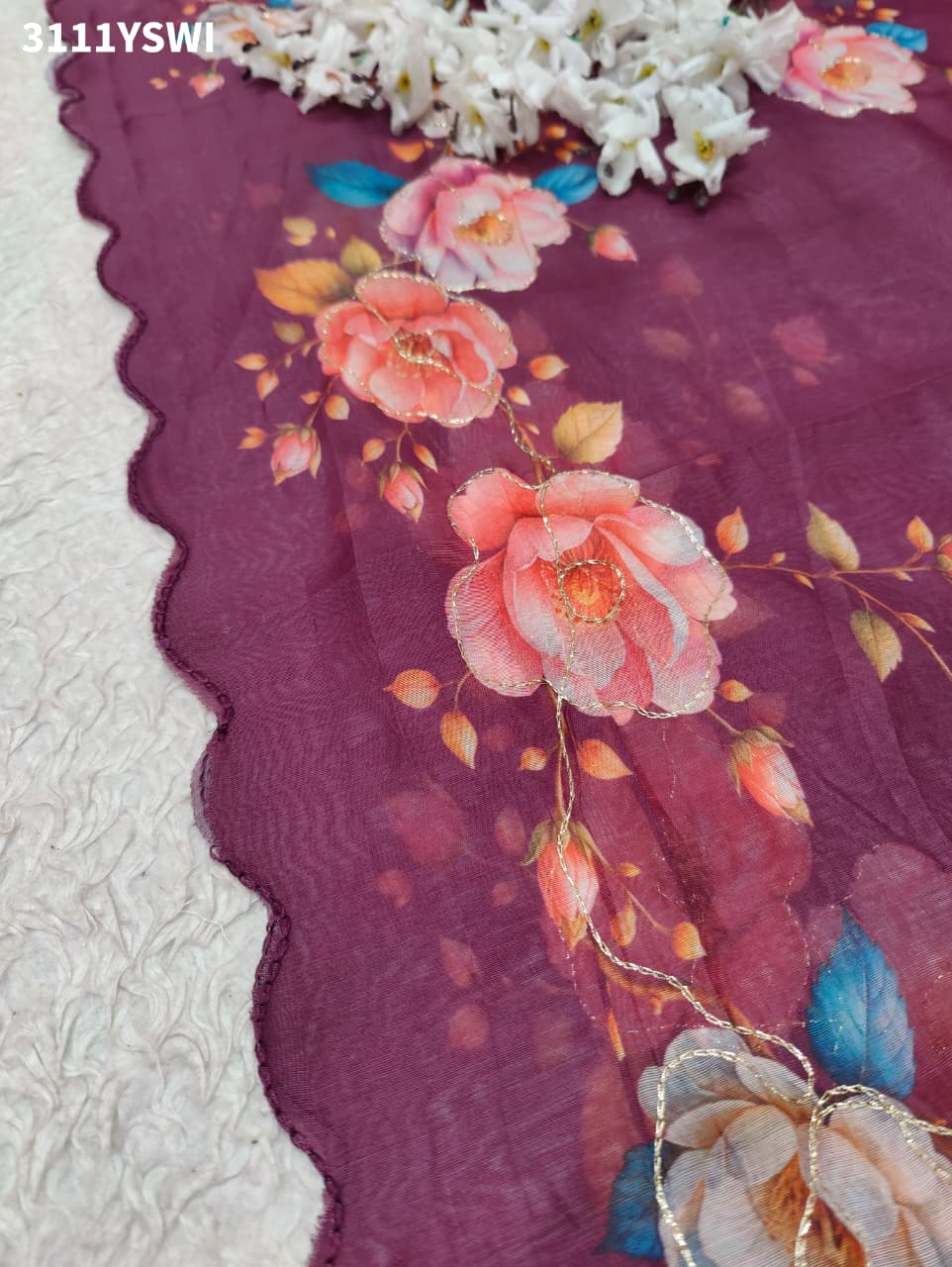 By Printed Saree for Everyday Casual Wear KCPC