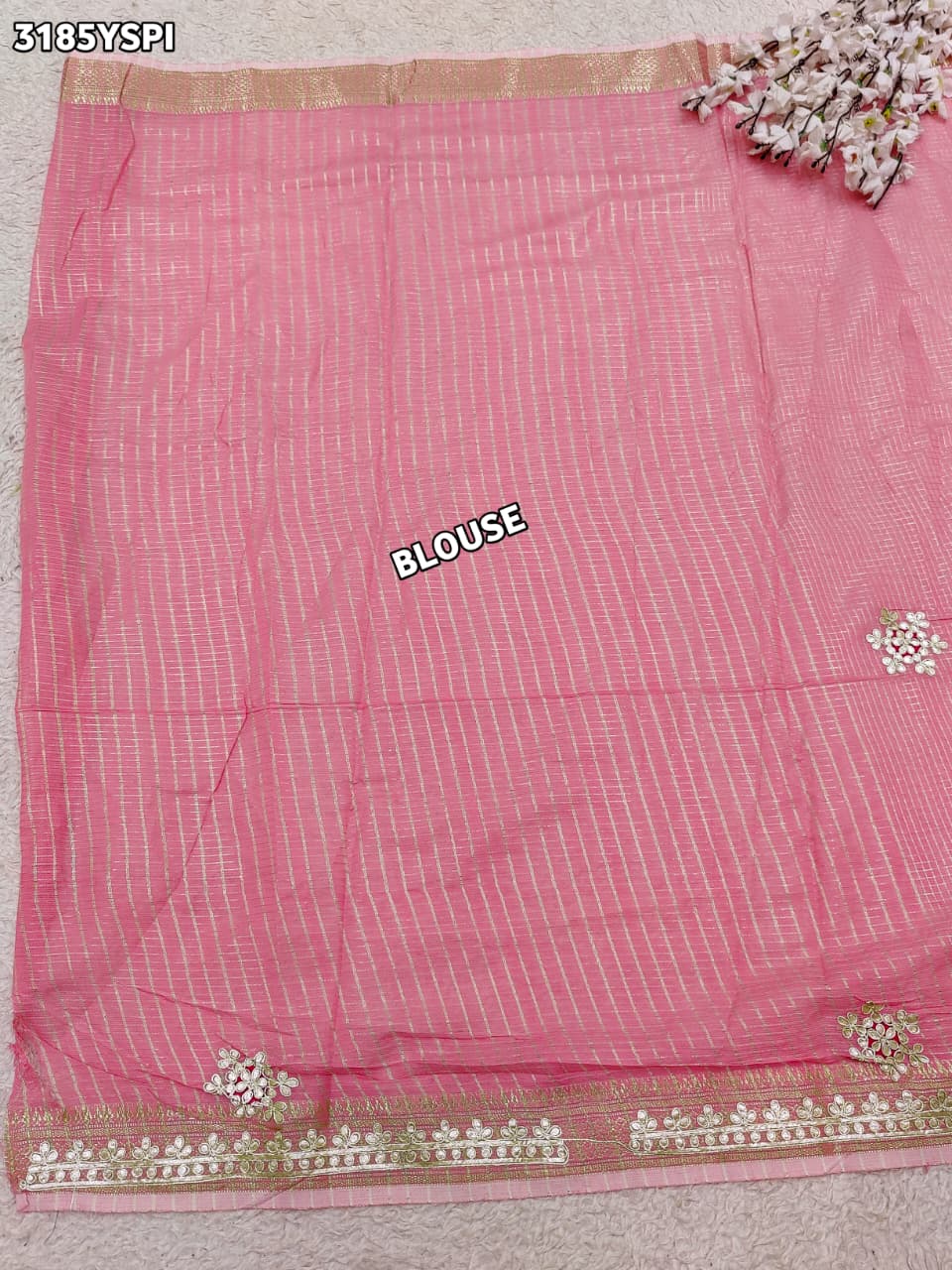 By New Banarasi Style Saree with Gotapatti Work KcPc