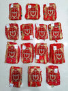 KcPc Latest Art Silk fabric New Marwardi Broach Stole (Set of 14 Pcs )