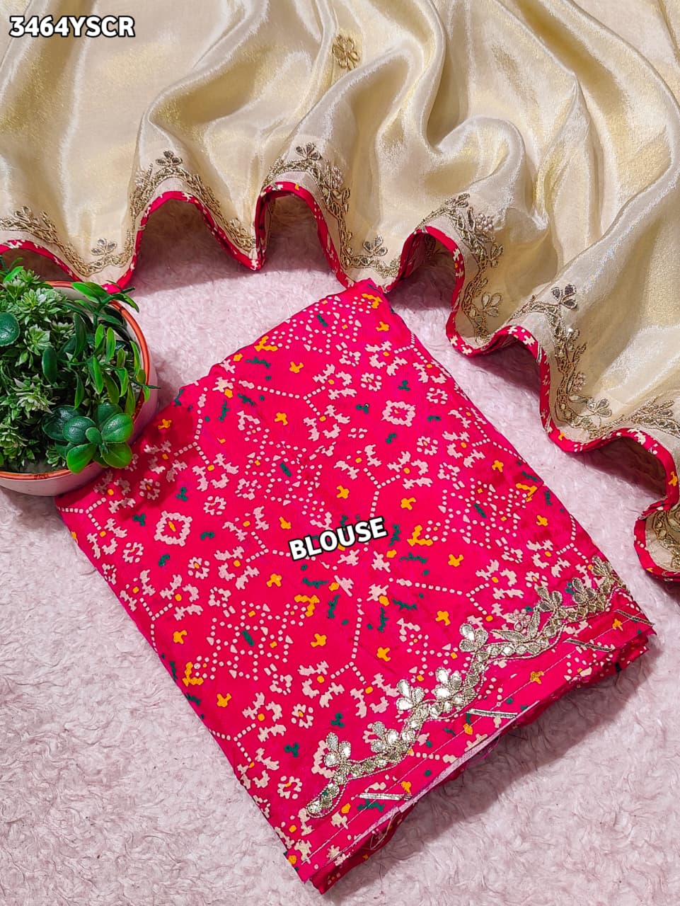 Buy New Designer Saree With Traditional Gotapatti Work KcPc