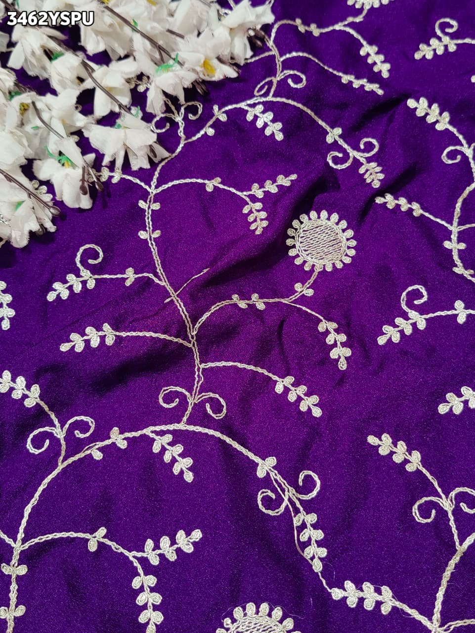 Buy New Elegant Banarasi Style Saree with Traditional Pittan Work KcPc