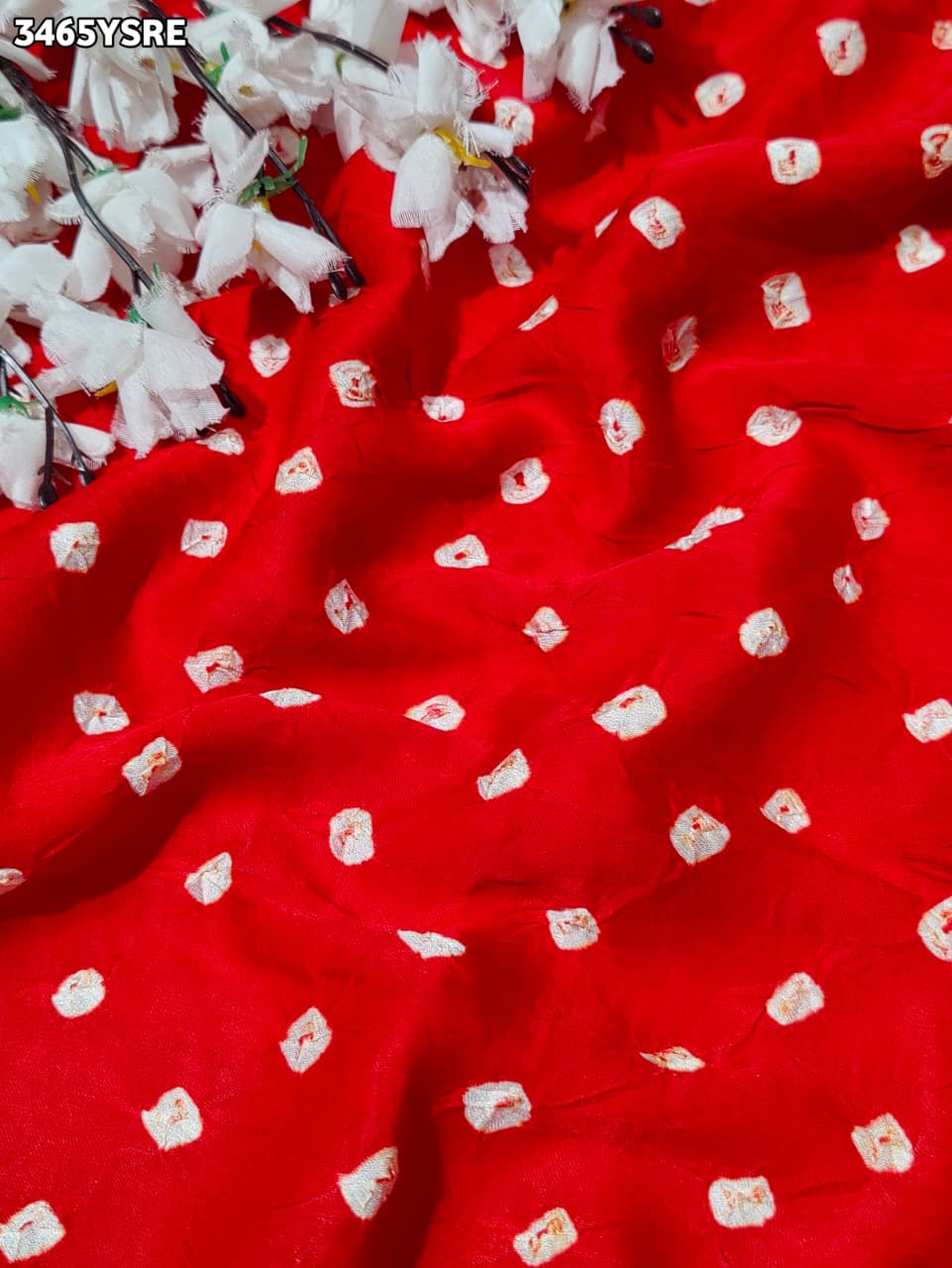 KcPc New Festive Wear Modal Silk Bandhani Style Saree with Gotapatti Work MOH